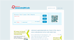 Desktop Screenshot of generateqrcode.com